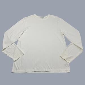 James Perse TShirt Los Angeles Mens Size 5 2XL White Long Sleeve Tee Made USA